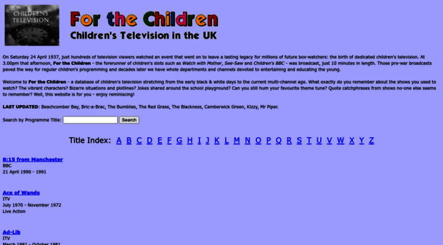 forthechildren.org.uk