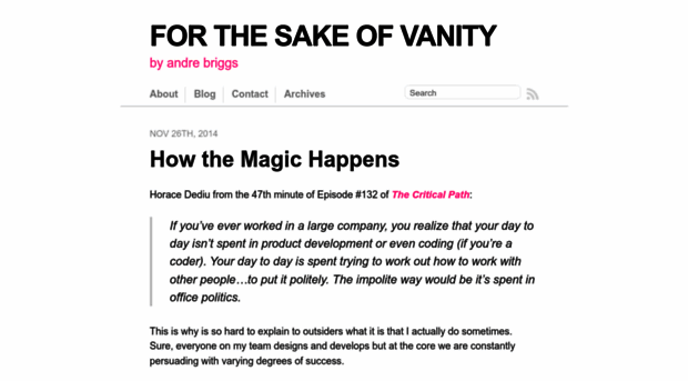 forthesakeofvanity.org