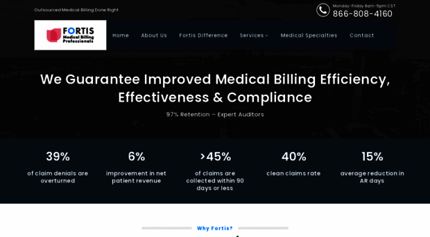 fortismedicalbilling.com