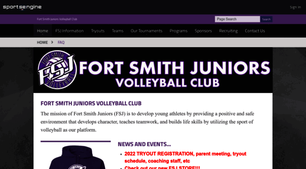 fortsmithjuniors.com