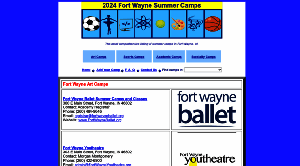 fortwaynesummercamps.com