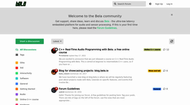 forum.bela.io