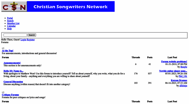 forum.christiansongwriters.org