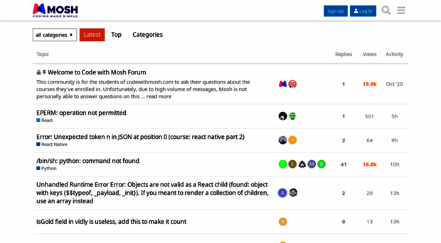 forum.codewithmosh.com