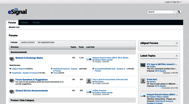 forum.esignal.com