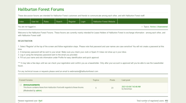 forum.haliburtonforest.com
