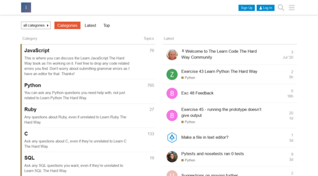 forum.learncodethehardway.com