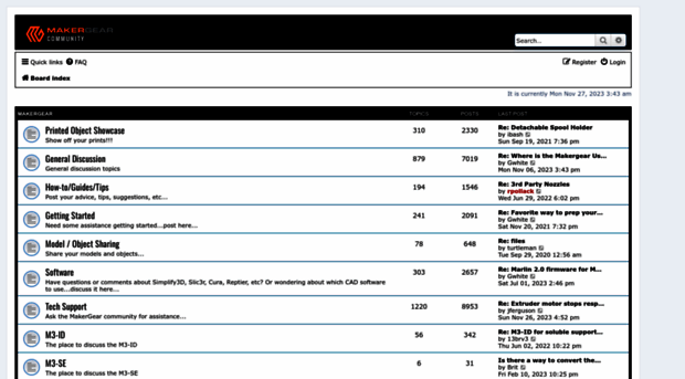 forum.makergear.com