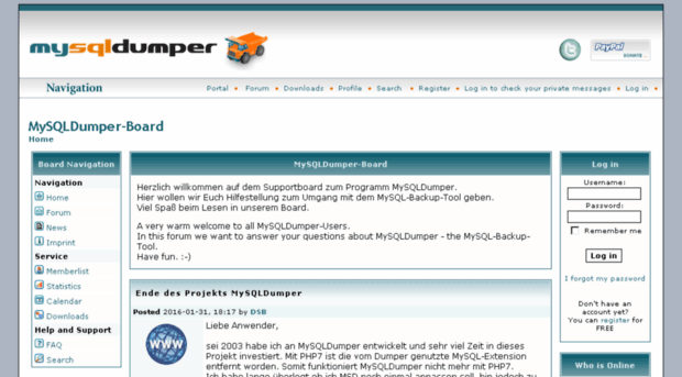 forum.mysqldumper.de