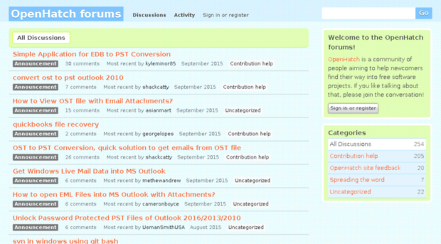 forum.openhatch.org
