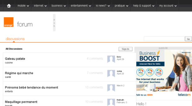 forum.orange.mu