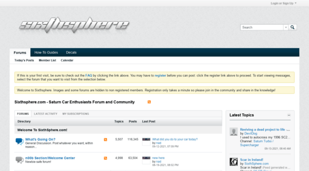 forum.sixthsphere.com