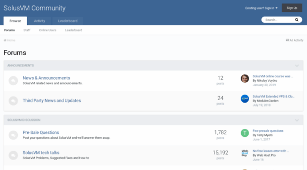 forum.solusvm.com