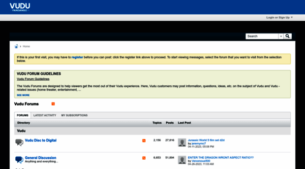 forum.vudu.com
