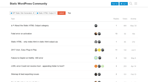 forum.wp2static.com