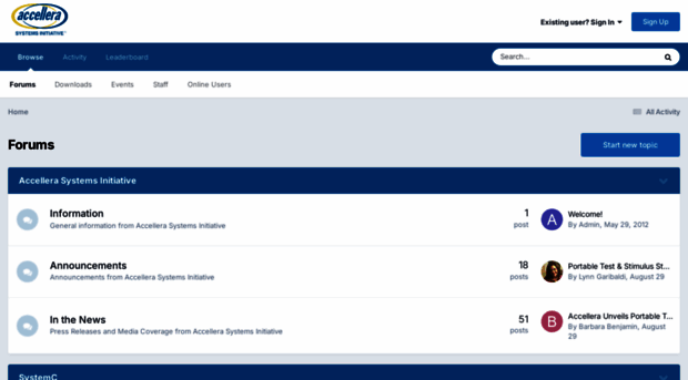 forums.accellera.org