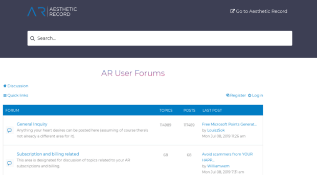 forums.aestheticrecord.com