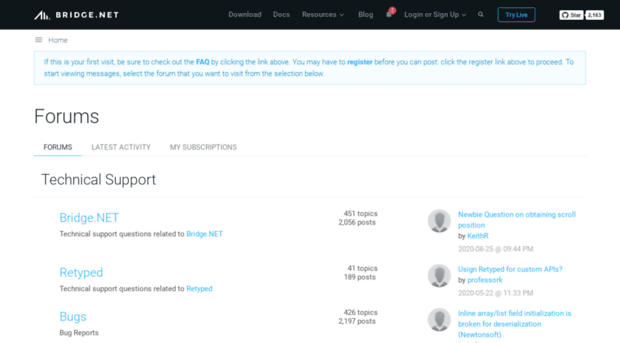 forums.bridge.net