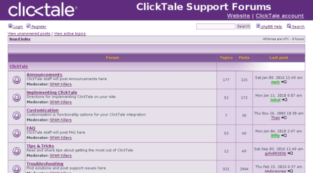 forums.clicktale.com