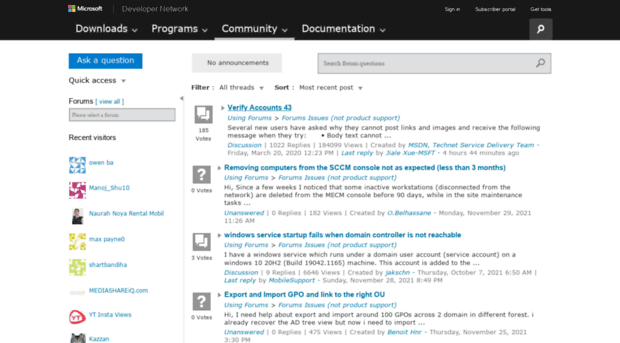 forums.dev.windows.com