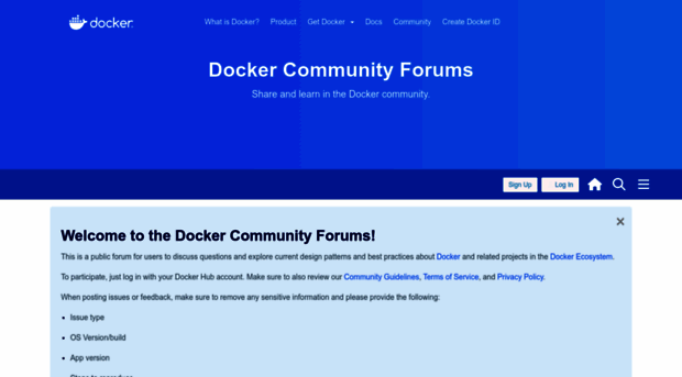 forums.docker.com