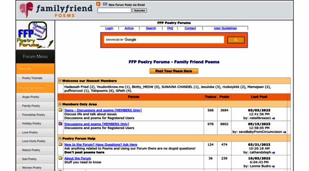 forums.familyfriendpoems.com