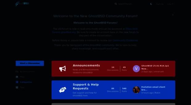 forums.ghostbsd.org