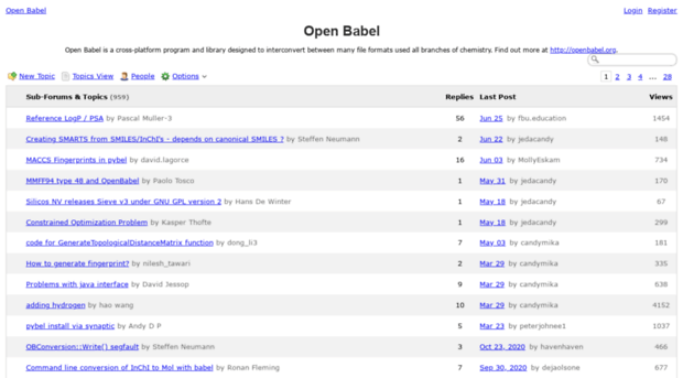 forums.openbabel.org