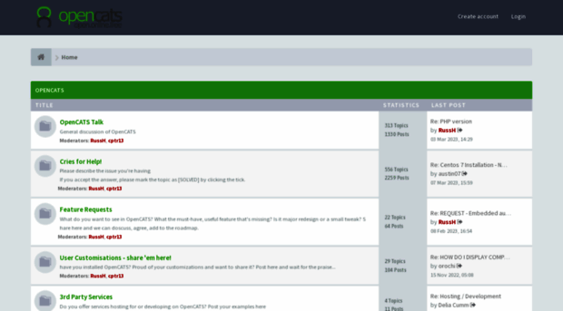 forums.opencats.org
