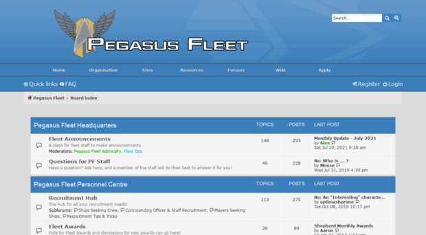 forums.pegasusfleet.net