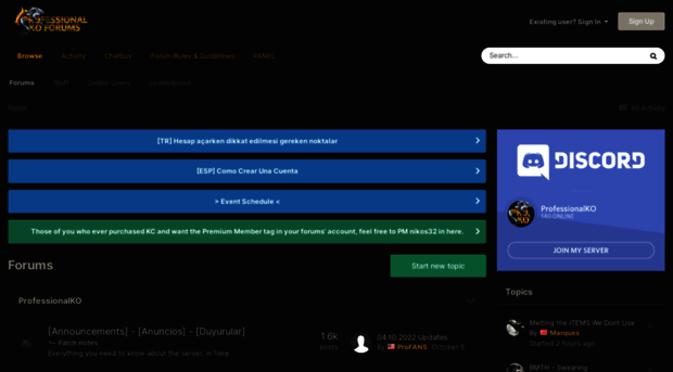 forums.professionalko.com
