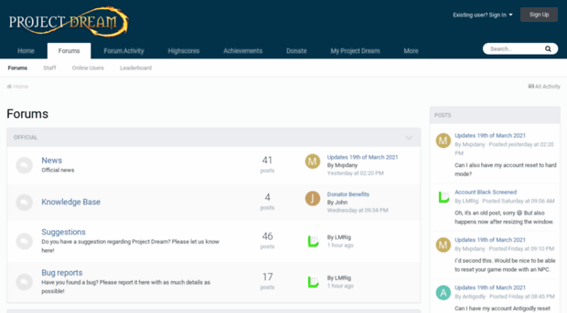 forums.projectdream.co.uk