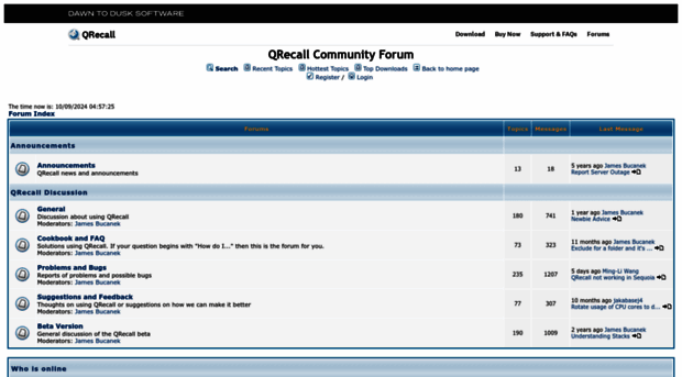 forums.qrecall.com