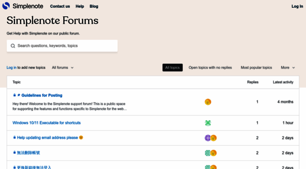 forums.simplenote.com