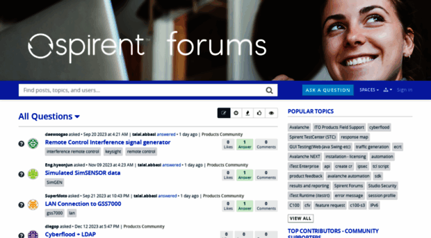 forums.spirent.com