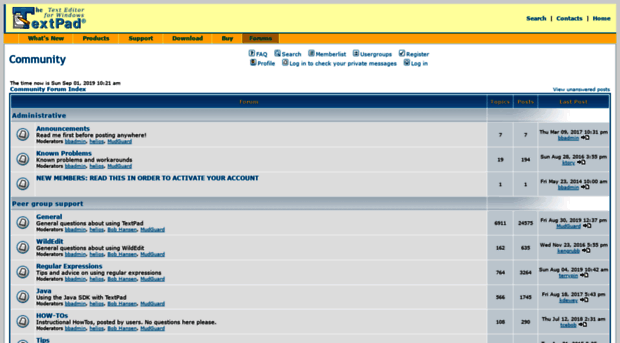 forums.textpad.com