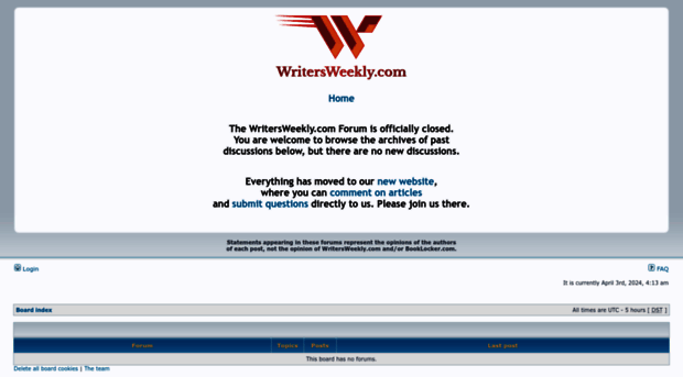 forums.writersweekly.com