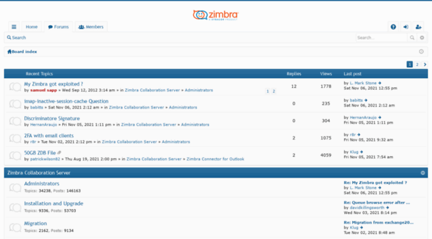 forums.zimbra.com