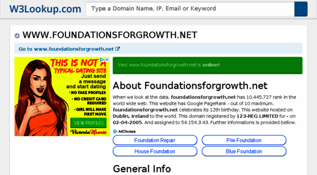 foundationsforgrowth.net.w3lookup.net