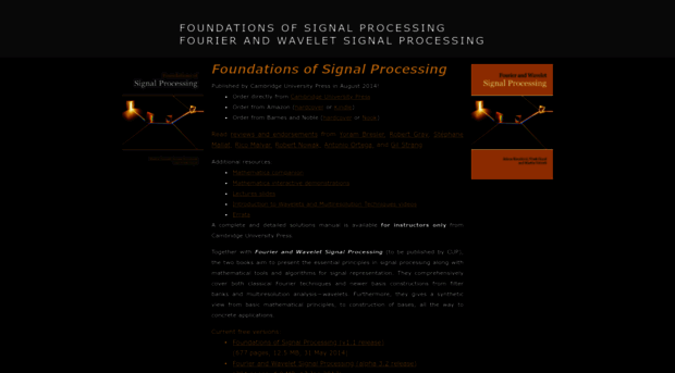 fourierandwavelets.org