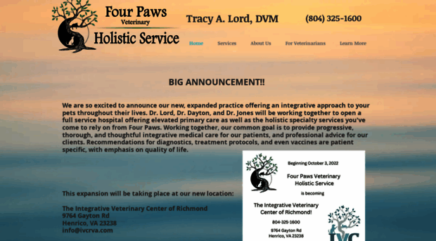 fourpawsholistic.com