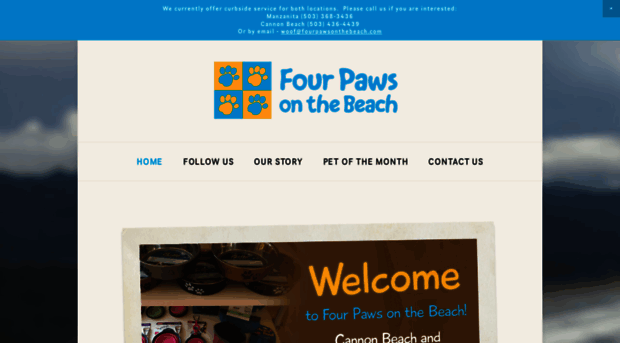 fourpawsonthebeach.com