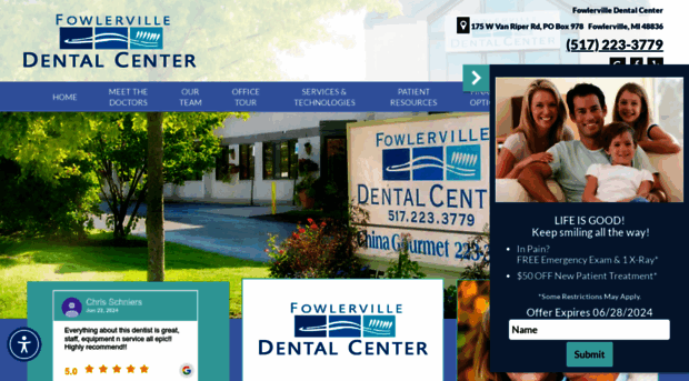 fowlervilledental.com