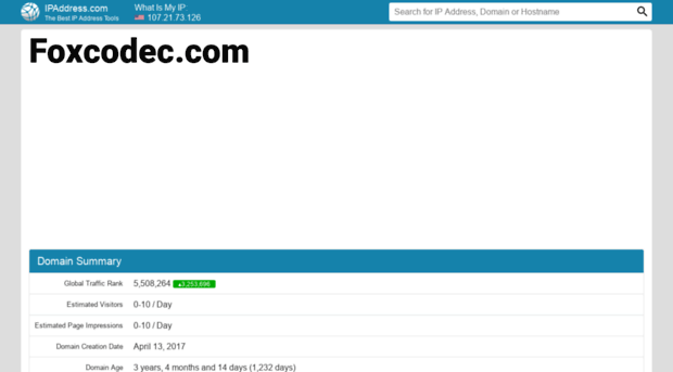 foxcodec.com.ipaddress.com