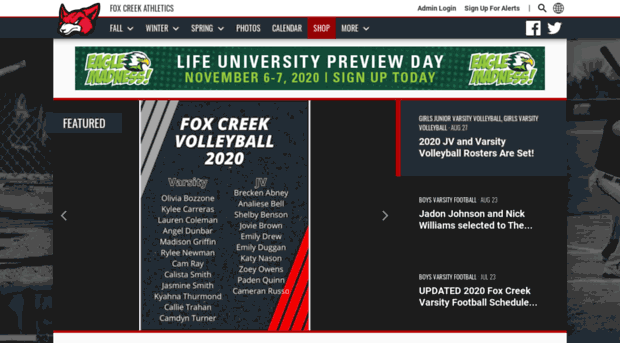 foxcreekathletics.com