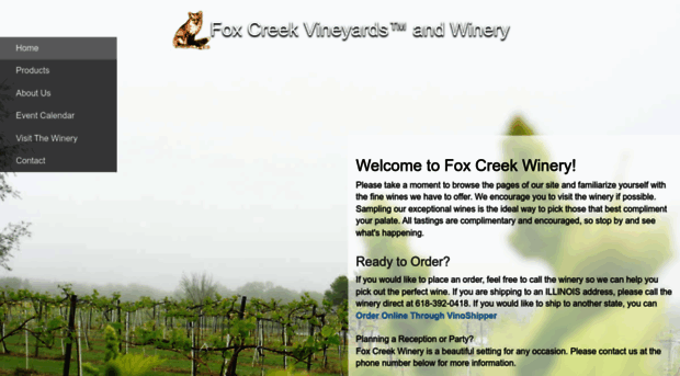 foxcreekwinery.com