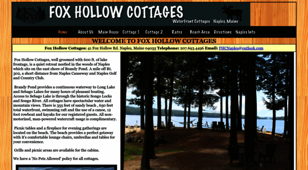 foxhollowcottages.com