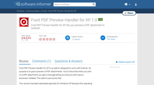 foxit-pdf-preview-handler-for-xp.software.informer.com