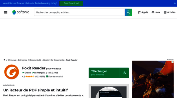 foxit-pdf-reader.softonic.fr