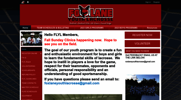 foxlaneyouthlacrosse.com